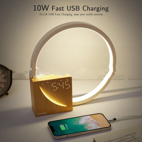 Touch Table Lamp With Natural Sounds And Alarm Clock