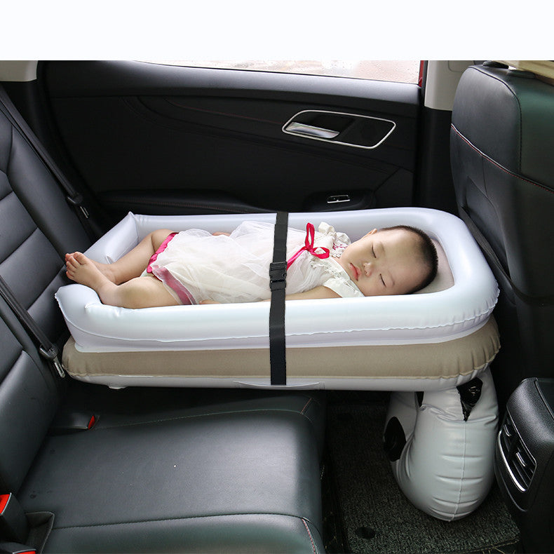 Bil oppblåsbar baby reise luftseng