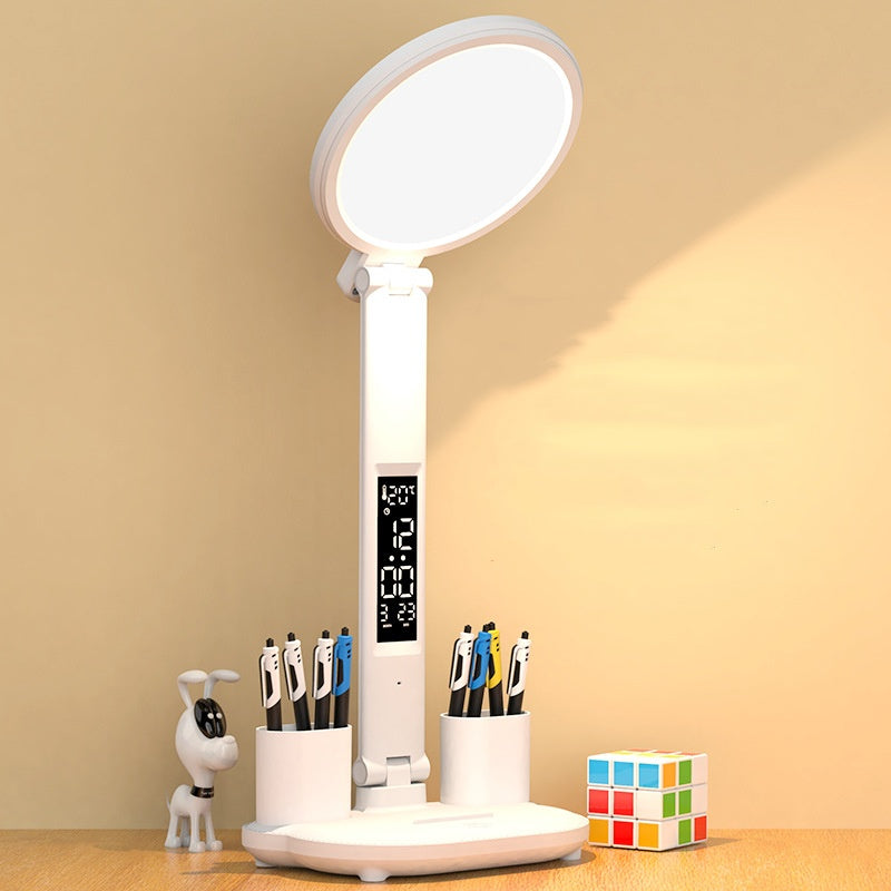 LED Klokke Bordlampe USB Ladbar
