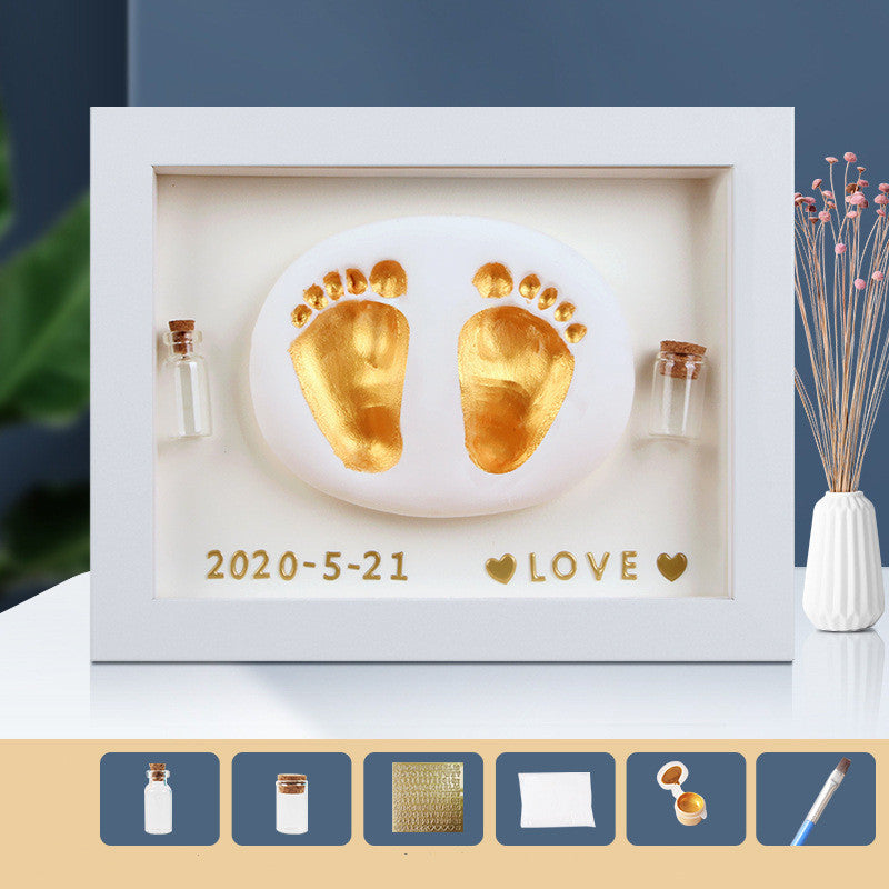 Gjørmehånd- og fotavtrykk Nyfødt fullmåne-minnegave